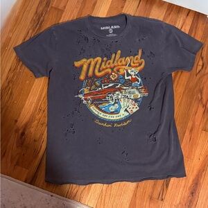 🧡 The Midland Gray Graphic Tee - Short Sleeve 🧡